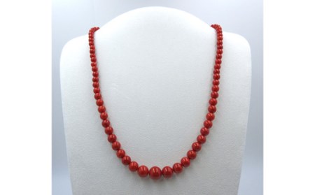 地中海珊瑚グラデーションネックレス（201118-12）