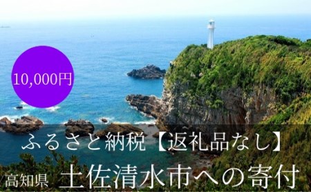 [返礼品なしの応援4]高知県土佐清水市 足摺岬 大自然 さかなのまち まちづくり 10000円 1万円 ふるさと 地域 環境 海山川 遍路道 おまかせ 支援 応援 寄付金 寄付のみ[R00785]