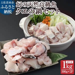 鍋用冷凍クエ1kg（500g×2パック）〜幻の天然高級魚〜【DK-1】