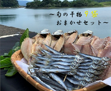 旬の干物9袋おまかせセット 無添加 お楽しみ 干し魚 健康食品 おかず 惣菜 おつまみ[R00771]