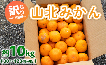 訳あり 山北みかん ご家庭用 約10kg(80〜120個程度) 山北みらい - 果物 フルーツ 柑橘類 温州みかん ミカン 蜜柑 甘い おいしい 美味しい 高知県 香南市 yk-0023