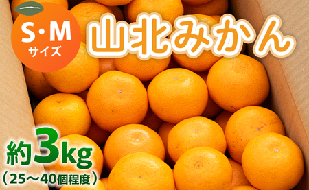 山北みかん (S,Mサイズ) 3kg 秀品 約25〜40個入り - 果物 フルーツ 柑橘類 温州みかん ミカン 蜜柑 甘い おいしい 美味しい 山北みらい 高知県 香南市 みかん yk-0030