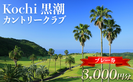 Kochi 黒潮カントリークラブ ゴルフ プレー券 3,000円分 - ゴルフプレー券 ki-0001