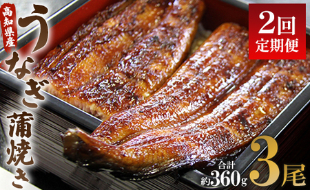 [2回定期便]うなぎ蒲焼き120g 3尾(無頭) 魚介 国産 海鮮 魚 かばやき 鰻 ウナギ 惣菜 おかず お手軽 加工品 加工食品 冷凍 Wun-0027