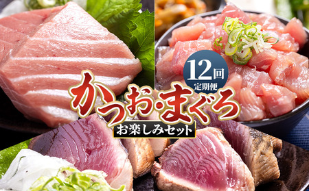 [12回定期便][月替わり]かつお・まぐろ お楽しみセット かつお Wnz-0123