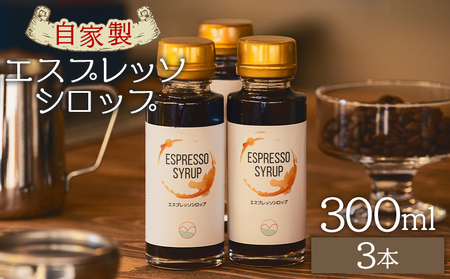 コーヒー 自家製エスプレッソシロップ 3本 コーヒー tc-0015