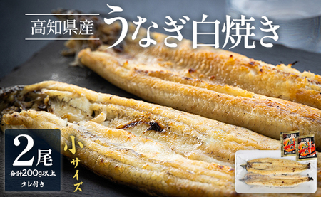 吉川水産 高知県産うなぎの白焼き 小サイズ（100〜120ｇ）×２尾　C-233