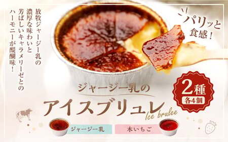 ジャージー乳のアイスブリュレ(4個)&木いちごのアイスブリュレ(4個)