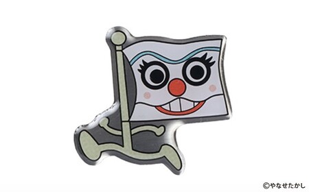 香美市イメージキャラクターピンバッジ(フラフラ フラくん) ピンバッジ バッジ やなせたかし やなせたかし先生デザイン 香美市限定 ふるさと納税限定 高知県 香美市