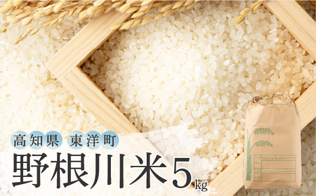 令和7年産 野根川米 5kg 米 国産 コメ[NO001]