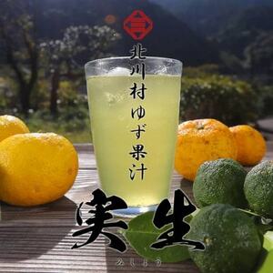 北川村ゆず果汁「実生」300ml×3本[配送不可地域:離島]