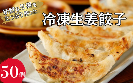 冷凍生姜餃子 50個入 1袋 [ ぎょうざ ギョーザ 自然栽培生姜 大容量 おかず 惣菜 ]