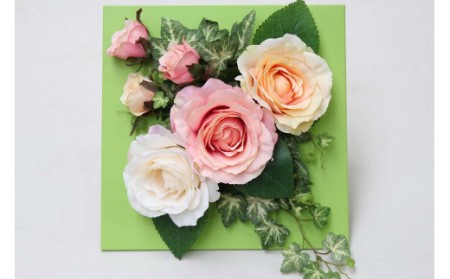 ローズフラワーアレンジ(ピンク)(造花)FA-967