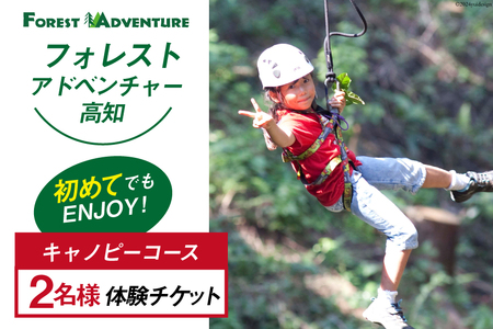 フォレストアドベンチャー・高知＜キャノピーコース＞ 2名様 体験チケット[有限会社谷脇工業(フォレストアドベンチャー高知) 高知県 津野町 26bc0006] アスレチック 外遊び アウトドア レジャー 自然