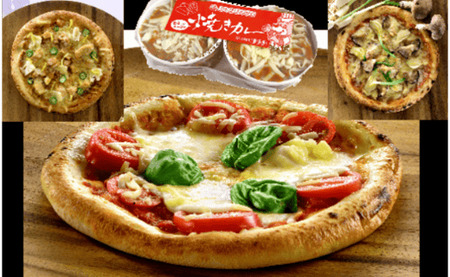 北九州農産物応援ピザ(3枚)&ご当地グルメ「焼きカレー」