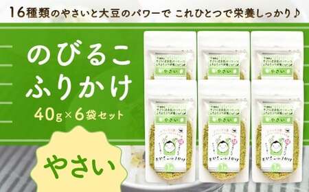 のびるこふりかけ やさい 40g×6袋 計240g ふりかけ こども用ふりかけ やさいふりかけ 野菜ふりかけ こども用 健康 栄養 常温 福岡県 北九州市