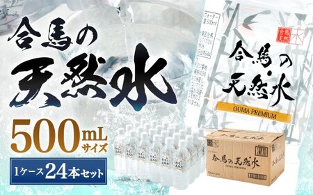 合馬の天然水 500ml 1ケース（24本入り×1箱） 天然水 水 みず ミネラルウォーター 軟水 鉱水 ペットボトル 常温 福岡県 北九州市