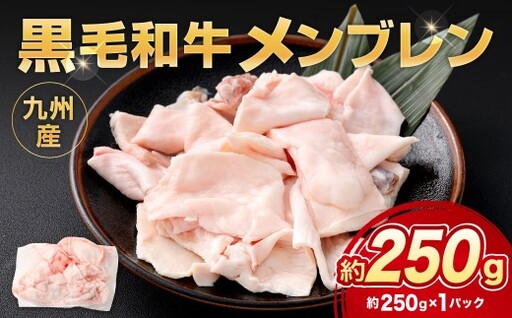 九州産 黒毛和牛 メンブレン 約250g(約250g×1パック)牛肉 ハラミ 皮 冷凍 福岡県 北九州市