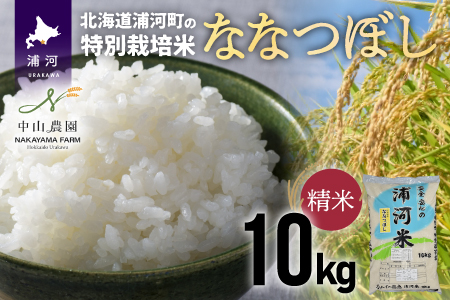 【令和5年産】浦河の特別栽培米「ななつぼし」精米(10kg×1袋)[37-1026]