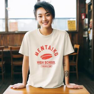 MENTAIKO HIGH SCHOOL Tシャツ(めんたいこハイスクール)XLサイズ