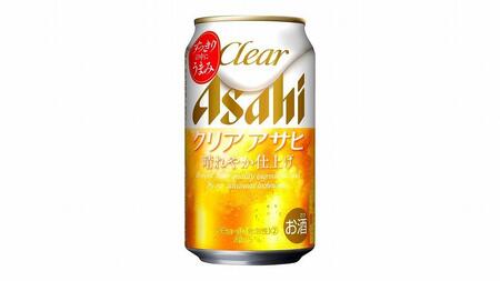 [定期便3回][博多工場産]アサヒビール クリアアサヒ350ml 6缶パック×4 ケース入り