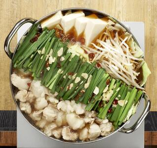 [博多大丸おすすめ品]「海千」博多もつ鍋1人前セット(醤油・味噌)