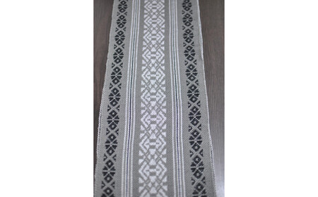 【博多区製造】献上柄オーガニックコットンストール【グレー】