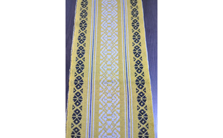 【博多区製造】献上柄オーガニックコットンストール【黄色】