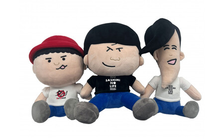 【数量限定商品】ゴリパラ見聞録ぬいぐるみ3種・ふるさと納税ステッカーセット