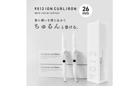 [福岡市] クレイツ 9012 イオンカールアイロン 26mm 120〜200℃ 海外対応 交流(コード)式 CC9012-G26W [ 美容家電 おすすめ 家電 ]