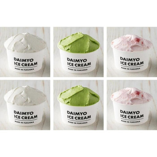DAIMYO SOFTCREAMが作ったDAIMYO ICE CREAM 福岡6個(3種各2個)セット | お菓子 菓子 おかし スイーツ デザート 食品