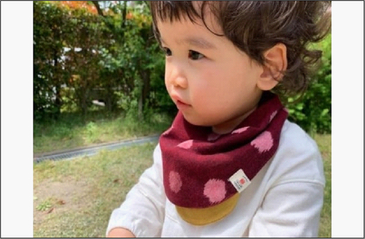 伝統工芸品“絣"を使った[スタイチーフ][福岡市製造 by TAKUMI Collection] タクミコレクション 匠コレクション TAKUMI Collection グレー小白玉