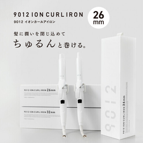 クレイツ 9012 イオンカールアイロン 26mm 120～200℃ 海外対応 交流(コード)式 CC9012-G26W ヘアアイロン スタイリング ストレートアイロン コテ ヘアケア 家電 電化製品 美容 美容家電 福岡県 福岡市 福岡