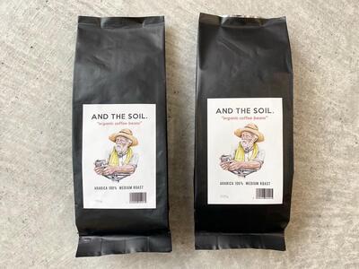 [福岡高砂]AND THE SOIL.オリジナル焙煎オーガニックコーヒー豆GUA 中煎り300g