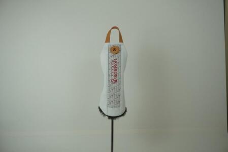 【ホワイト＃4】博多革工房HOMMONが作ったゴルフウッド用ヘッドカバー【博多織・牛革】