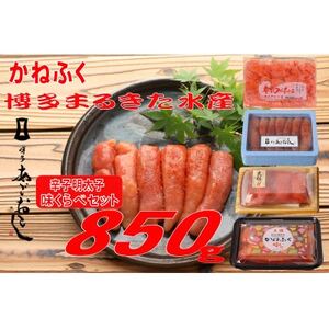 辛子明太子 味くらべセット850g(大牟田市)[配送不可地域:離島]