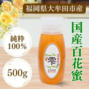 みつばちの雫 国産百花蜜 500g_調味料 はちみつ ハチミツ 蜂蜜_