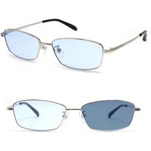 [ネオコントラスト]調光サングラス スクエアフレーム・シルバー 型番:S1034S-PHN