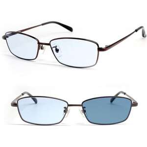 [ネオコントラスト]調光サングラス スクエアフレーム・ブラウン 型番:S1034B-PHN