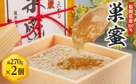 国産巣蜜(コムハニー)2個セット_調味料 はちみつ  ハチミツ 蜂蜜_【1361310】