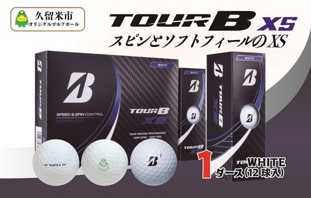 【久留米市オリジナル】「くるっぱ」のゴルフボール「TOUR B XS」BﾏｰｸEdition