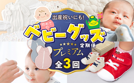 [隔月定期便 3回]出産祝いにも!初めてのベビーグッズ定期便 プレミアム _ 隔月 3回 初めてのベビーグッズ セット 赤ちゃんの城 出産祝い 出産準備 お祝い 肌着 ツーウェイオール おくるみ 授乳用腕まくら スワドル 離乳食 食器 マグ エプロン ミキハウス ファーストベビーシューズ 小さな大工さん 積み木 久留米 _Tk130