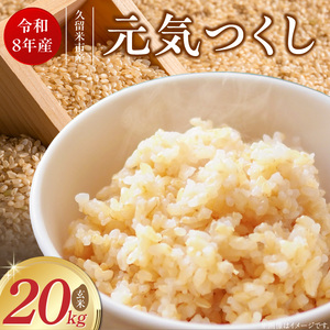 【2026年10月より順次発送】福岡県産ブランド米元気つくし 玄米 20kg【令和8年産 新米】 _  元気つくし 20kg 福岡県産 ブランド米 新米 福岡生まれ 品種 香り豊か ふっくら 食感 ご飯 おにぎり 弁当 お米 食品 お取り寄せ 九州 久留米市産 福岡県 久留米市 送料無料  〔Gr092〕