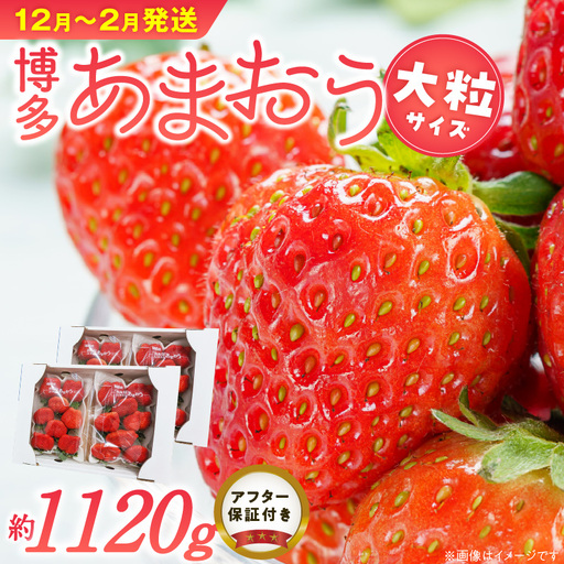 福岡県産あまおういちご 約280g以上×4パック(大粒)[12月〜2月発送] 〔Fi054-01〕