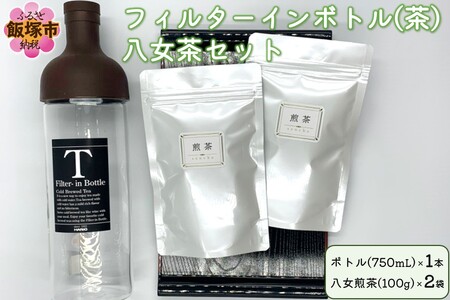 フィルターインボトル(茶)八女茶セット[B3-038]簡単 フィルターインボトル 煎茶 お茶 デトックスウォーター