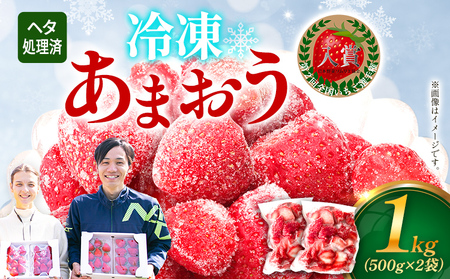 いちご あまおう 博多あまおう 暖家の冷凍いちご 苺 フルーツ 果物 くだもの 500g×2袋 1000g 1kg 冷凍あまおう 入賞 真空パック ヘタ処理済み IMP 福岡県 福岡 九州 グルメ お取り寄せ