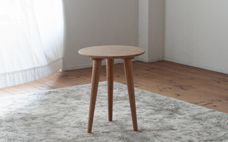 オーク材のサイドテーブル 40cm 高さを選べます。 オーク テーブル 家具 インテリア