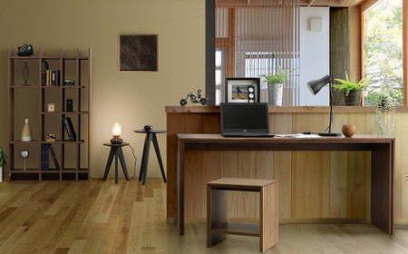 ノコ デスク 120【ウォールナット／オーク】