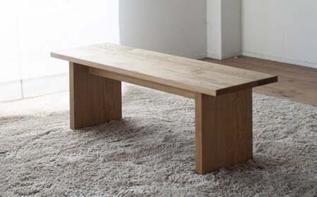 くりのベンチ (幅90cm・国産栗材) ※テーブル幅140cm用 / 椅子 チェア 長椅子 ベンチ 腰掛け 木製 インテリア 家具 ダイニング 日本製 福岡県 柳川市