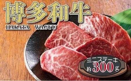 福岡の豊かな自然で育った 博多和牛ミニステーキ用 約300g 072-055